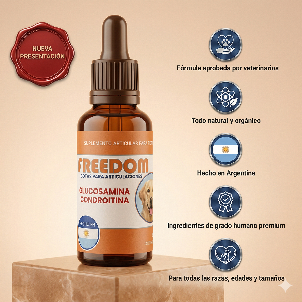 FREEDOM®|SUPLEMENTO PARA LA MOVILIDAD DE TU PERRO
