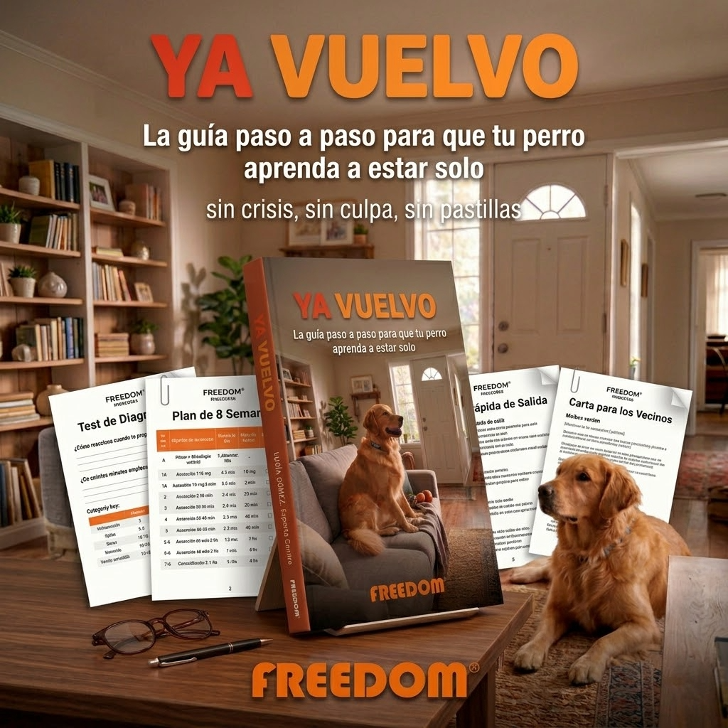Ya Vuelvo — La guía paso a paso para terminar con la ansiedad por separación de tu perro